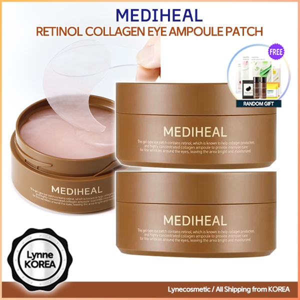 [1 + 1 ชุด] MEDIHEAL Retinol Collagen Eye Patch / Mask & Packs / แผ่นแปะหน้า ลดริ้วรอย