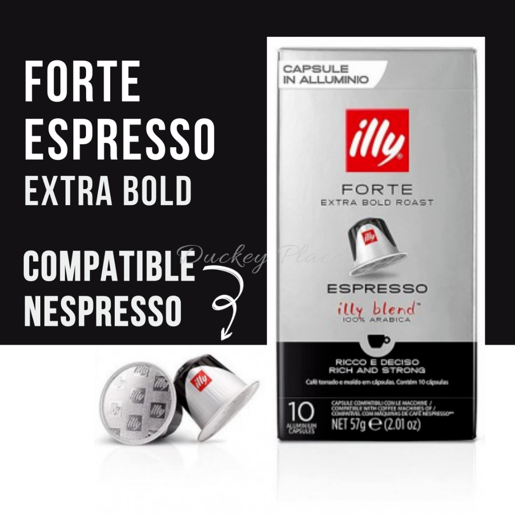 Illy Coffee Espresso Compatible Nespresso Series FORTE 10 แคปซูล