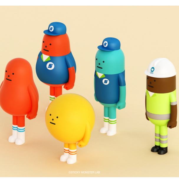 Sticky Monster Lab REDMOM SML 24, PART-TIMEMON, SWEEPERMON