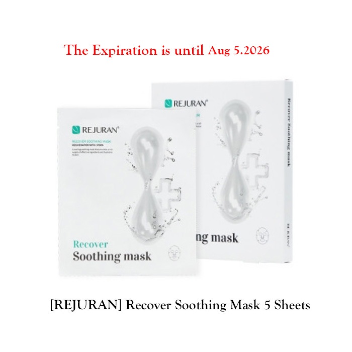 [REJURAN] Rejuran recover soothing mask มาส์กหน้า ฟื้นฟูผิว 5 แผ่น / K-BEAUTY