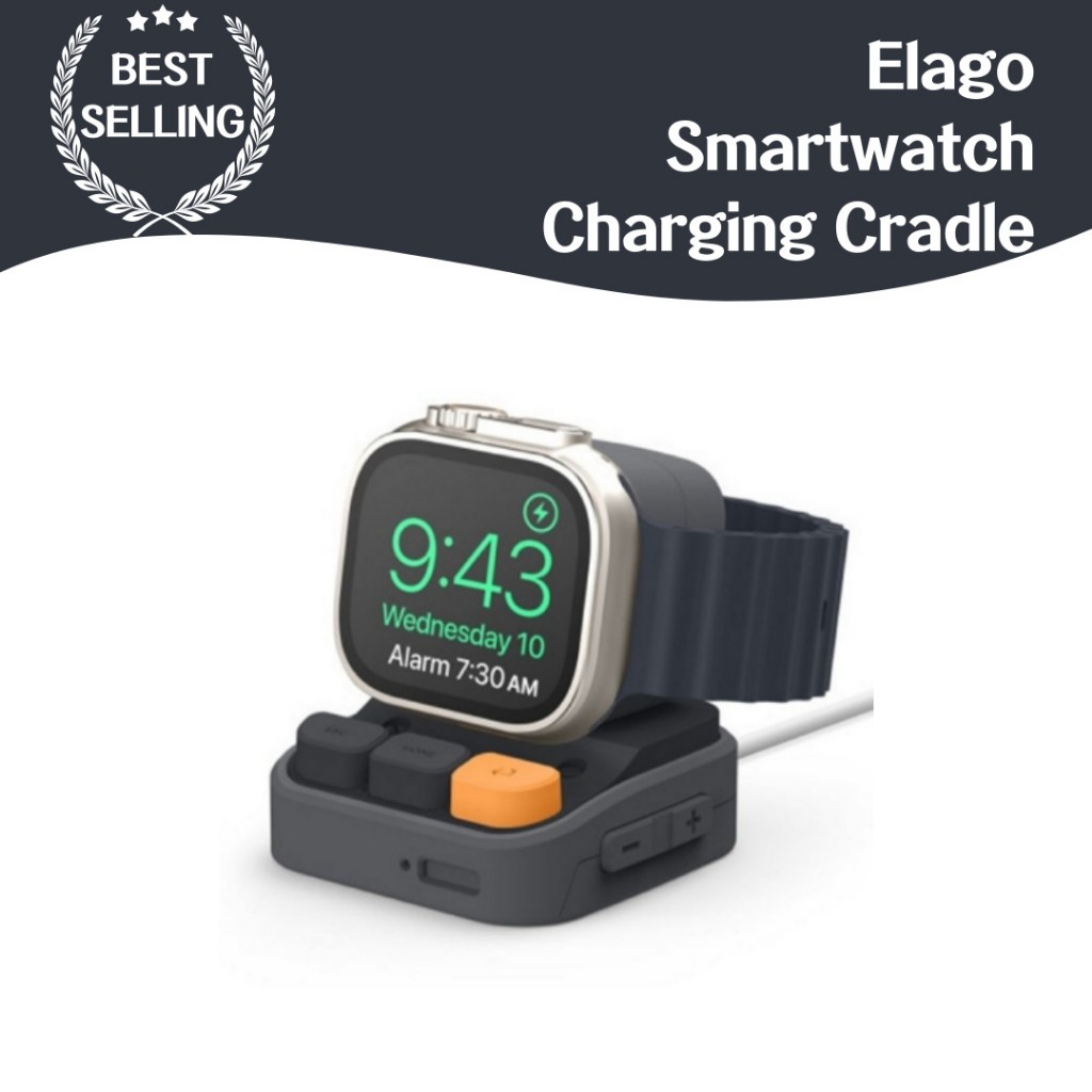 Elago แท่นชาร์จสมาร์ทวอทช์ อุปกรณ์เสริม สําหรับ Apple Watch Galaxy Watch 5 W9 Galaxy Watch 5