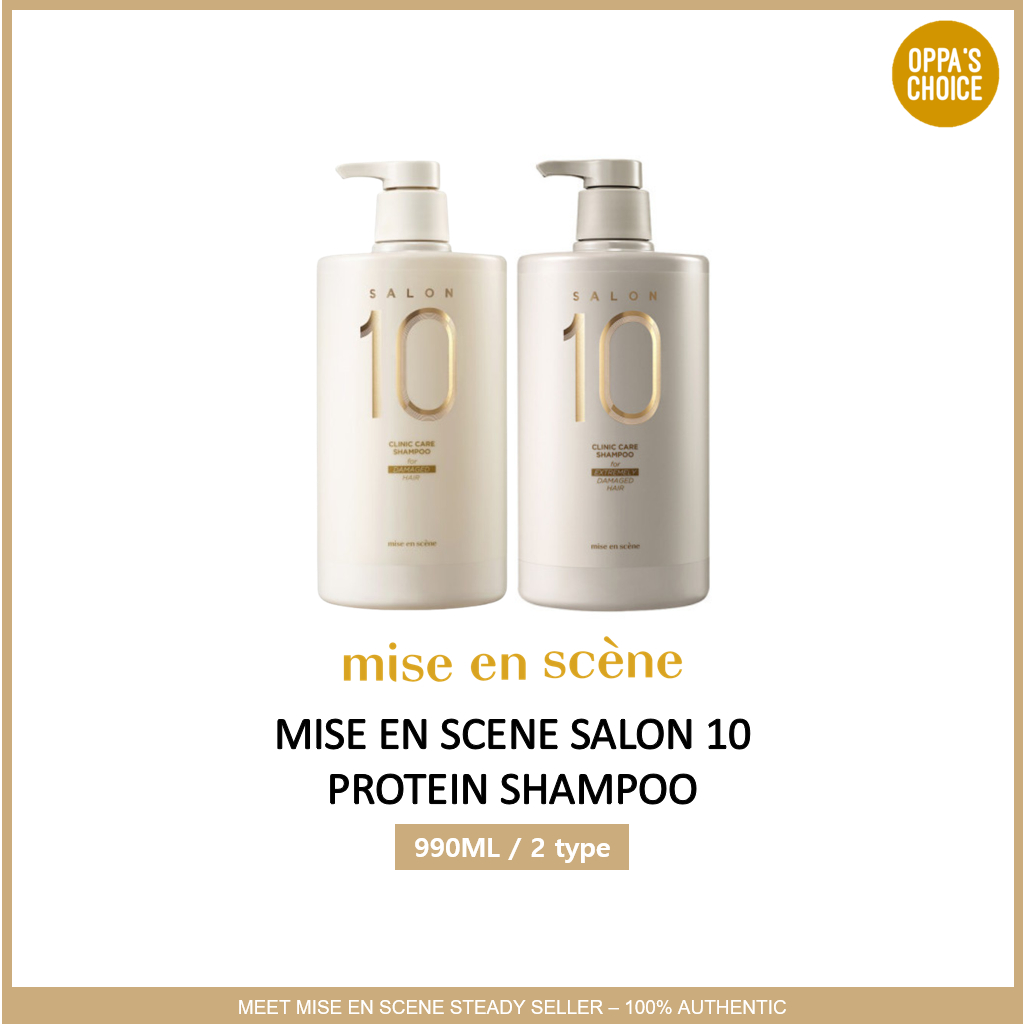 [READY TO SHIP] MISE EN SCENE SALON 10 PROTEIN SHAMPOO 990ML