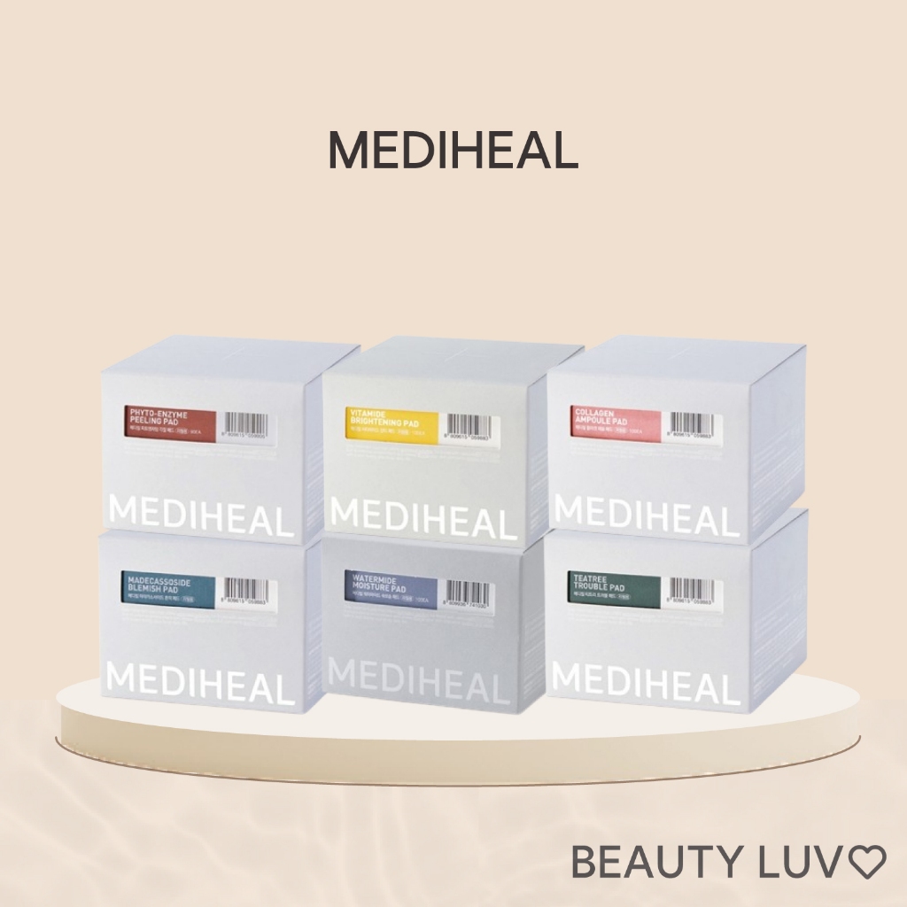 [Mediheal] เมดิฮีล แผ่นหมึก MEDIHEAL FACE TONER PAD แผ่นบำรุงผิวเฉพาะจุด (7 TYPES)(รีฟิลREFILL)