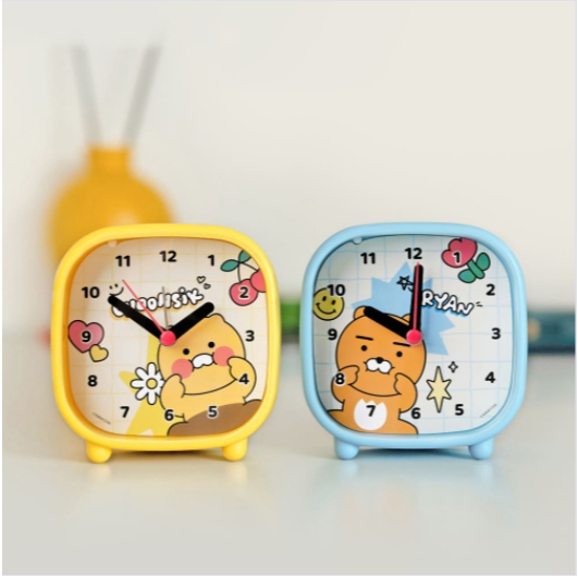 [Kakao Friends] นาฬิกาตั้งโต๊ะไฟ Kakao SAY CHEESE / Choonsik, Ryan