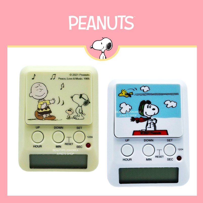 [Snoopy] นาฬิกาจับเวลา สําหรับการศึกษา Snoopy/Charlie Stop watch Snoopy Peanuts