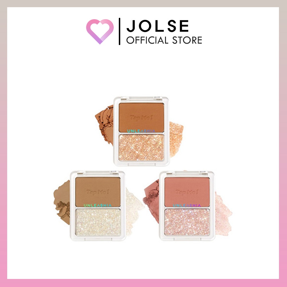 Unleashia Tap Me Palette Duo 8.4g (Matt & Glitter Balm) ทุกสภาพผิว