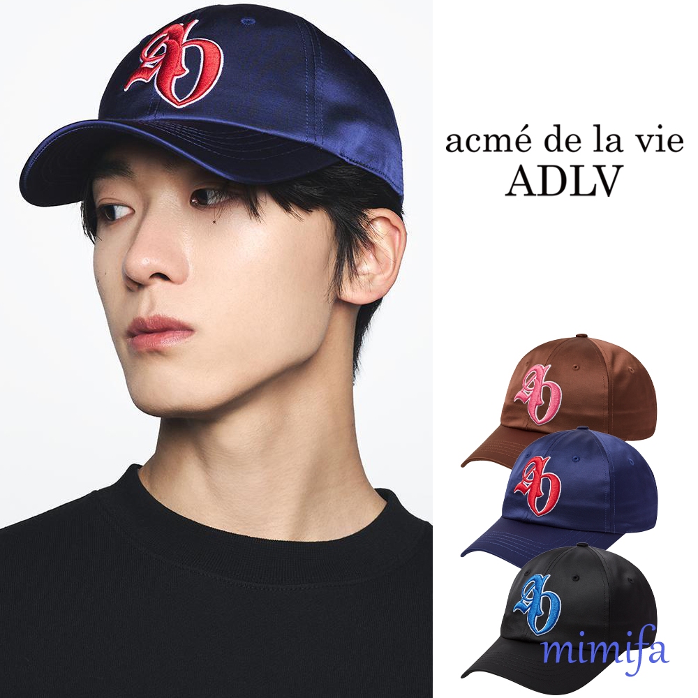 [acme de la vie ADLV] SYMBOL LOGO SATIN BALL CAP