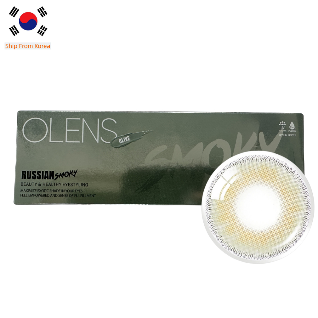 Olens RUSSIAN SMOKY Olive คอนแทคเลนส์ 10P เลนส์เกาหลี