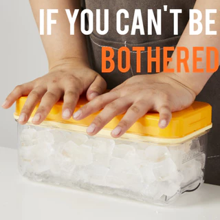 HOUSIMPLE STACKPUSH ถาดน้ำแข็ง Ice Cube Maker ซิลิโคนพร้อมฝาปิดสำหรับตู้เย็นกล่องเก็บคอนเทนเนอร์