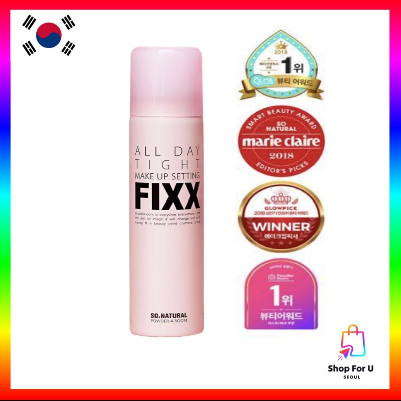 [So Natural ] All Day Tight Make Up Setting Fixx 100ml Makeup Fixer Makeup Setting Spray