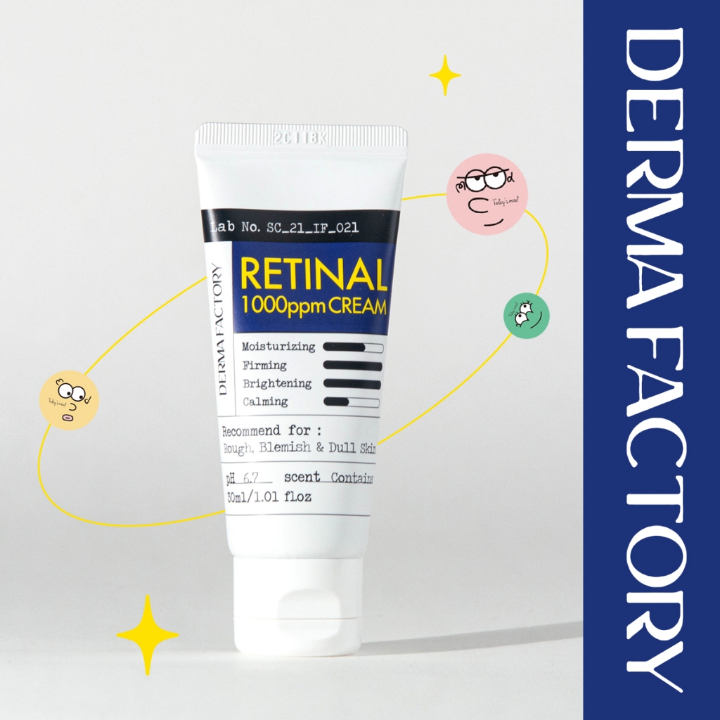 [Derma Factory] (1+1)Retinal 1000ppm Cream 30g ครีมเรตินัล | ผลิตภัณฑ์ดูแลผิว เรตินอล DermaFactory เข้มข้นสูง สไตล์เกาหลี