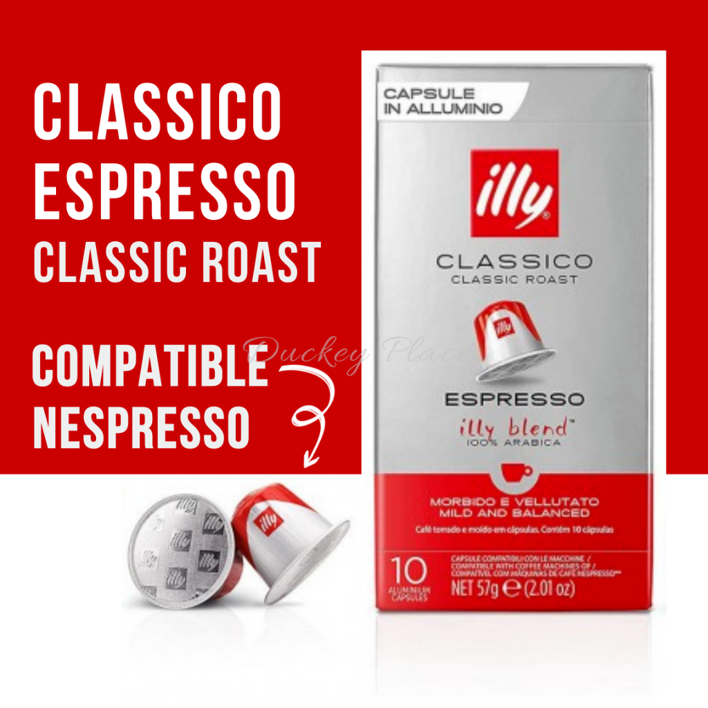 Illy Coffee Espresso Compatible Nespresso Series Classic 10 แคปซูล