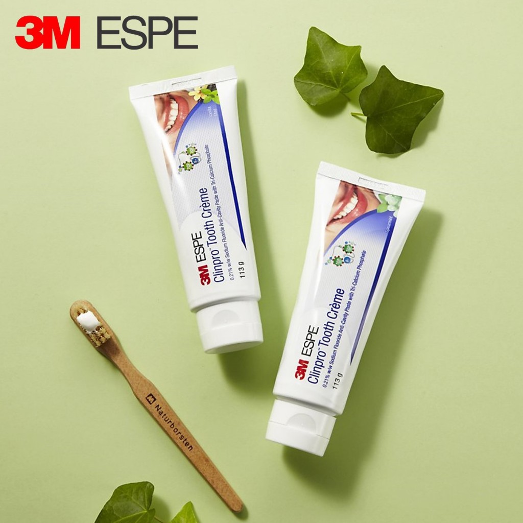 ฉลากไทย 3M ยาสีฟันคลินโปรทูธครีม Clinpro tooth creme สูตรผสมฟลูออไรด์และไตรแคลเซียมฟอสเฟต ขนาด 113 g. (เลือกกลิ่นได้)