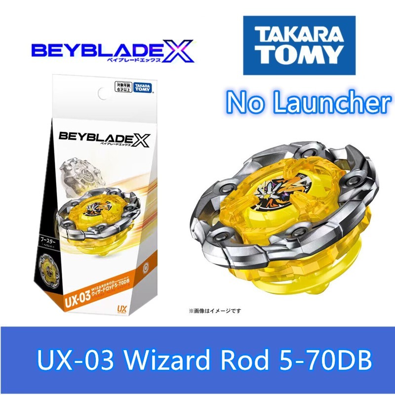 Original Takara Tomy Beyblade-X Booster UX-03 Wizard Rod 5-70DB