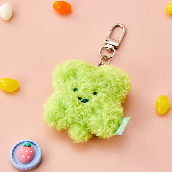 [ Butter SHOP ] พวงกุญแจขนาดเล ็ ก - Smile Lucky Clover - สีเขียว / สีเขียวอ ่ อน