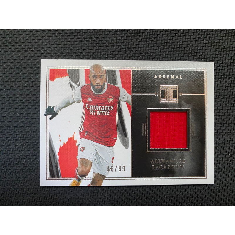 Panini Soccer Card 2020 Impecable EPL Alexandre Lacazette Arsenal Patch /99