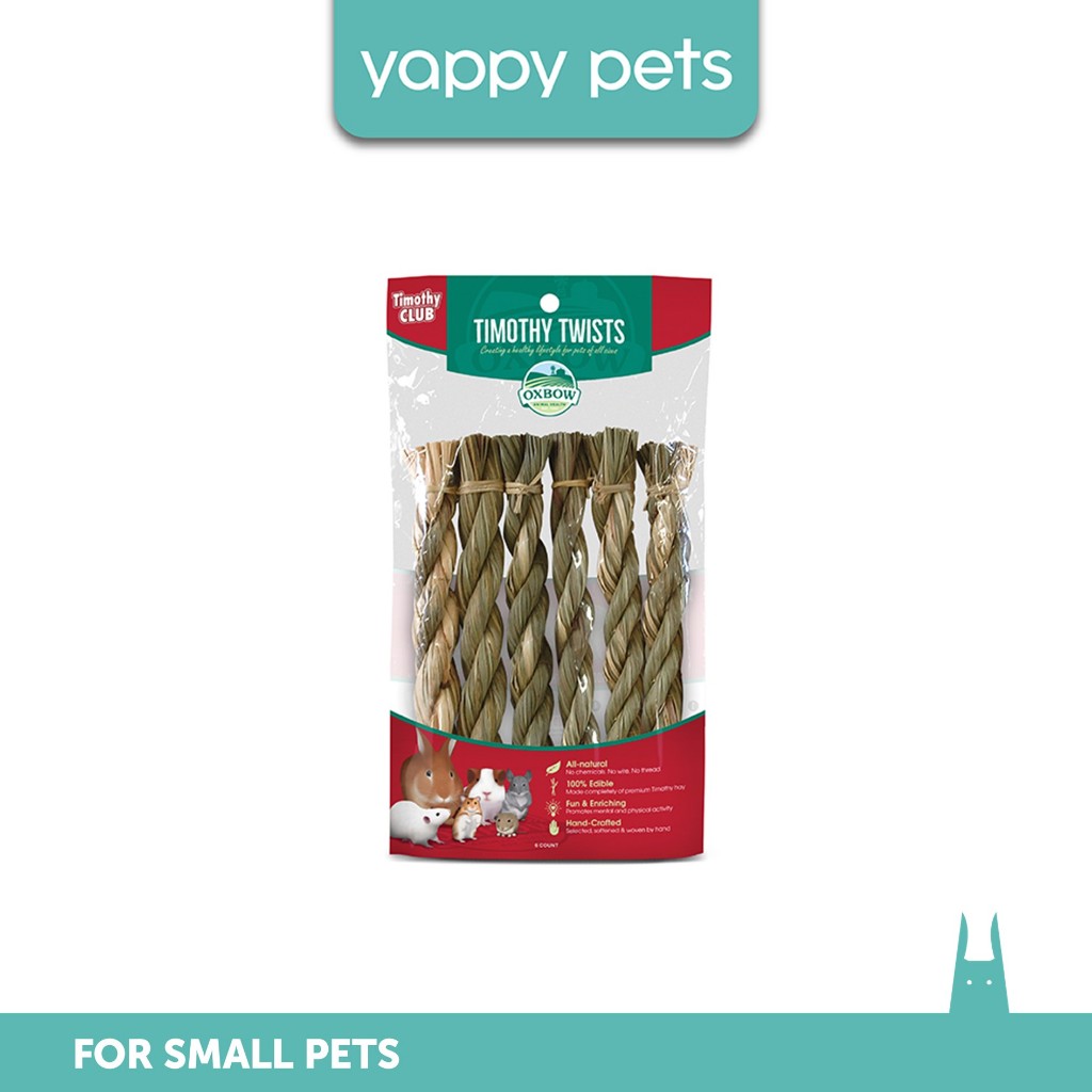 Oxbow Timothy CLUB Twists 6 Counts Small Animal Accessories | กระต่ายหนูตะเภาชินชิล่า