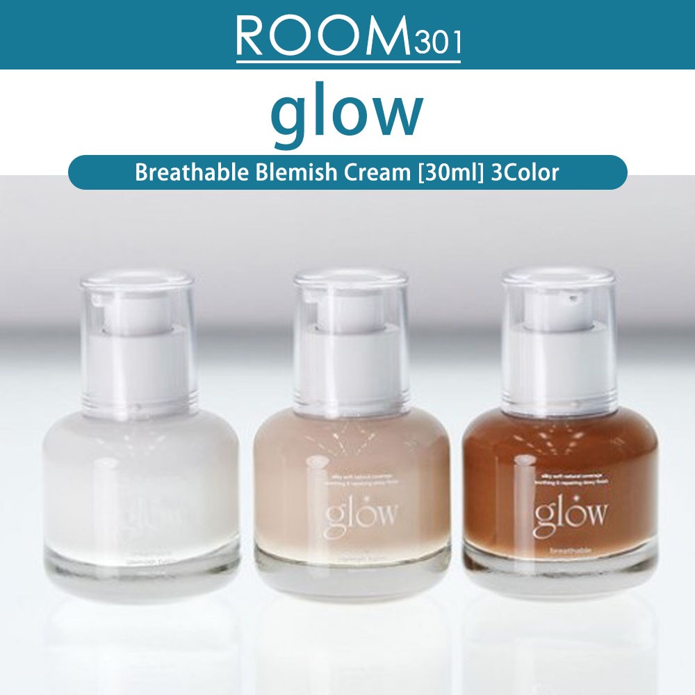 [glow] breathable blemish balm ( White, One, Brown ) / Breathable Blemish Cream บีบีครีม ระบายอากาศ 30 มล. bb