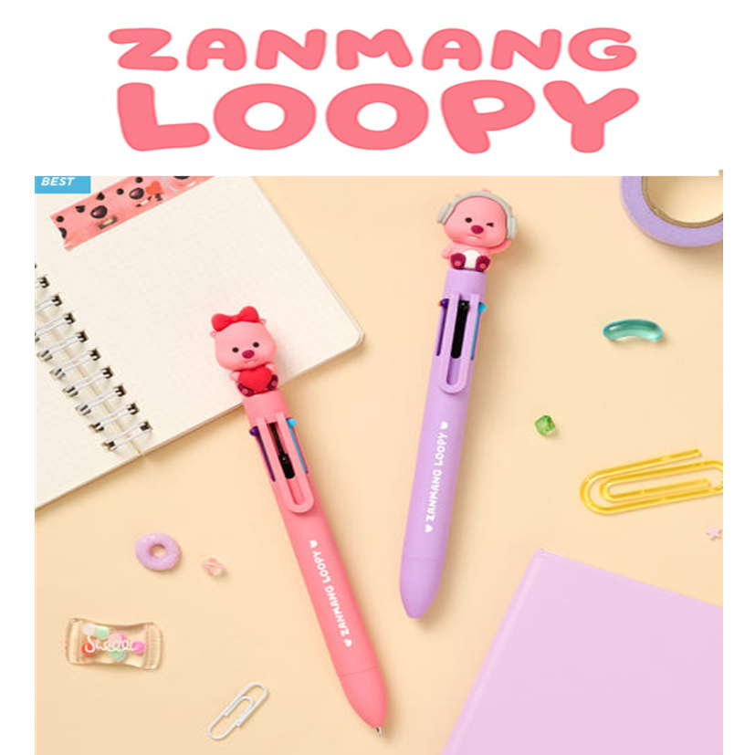 Zanman Luffy Figure ปากกาลูกลื่น 6 สี