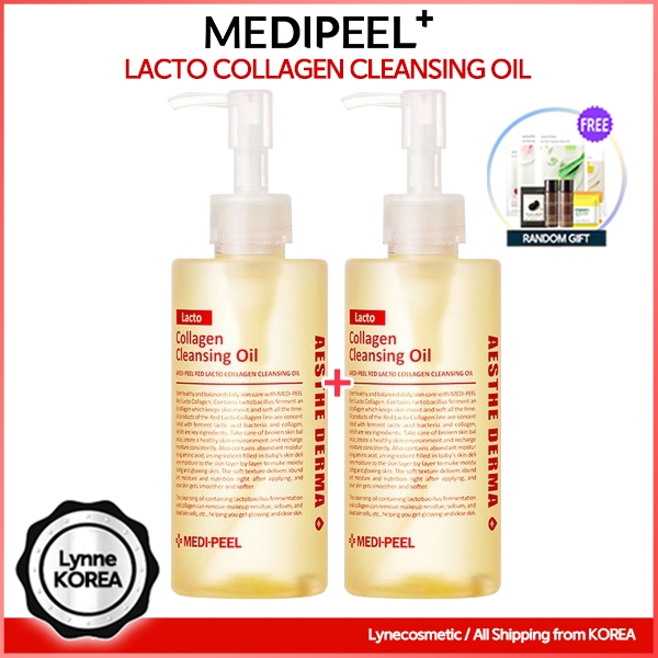 [1+1] Medipeel Makeup Remover Red Lacto Collagen Cleansing Oil 155ml / MEDI PEEL