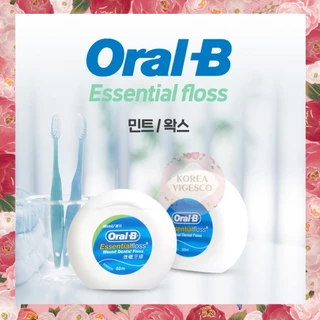 Oral B Essential Floss ไหมขัดฟัน 50 ม. * 6EA (พื้นฐาน / มิ้นท์)