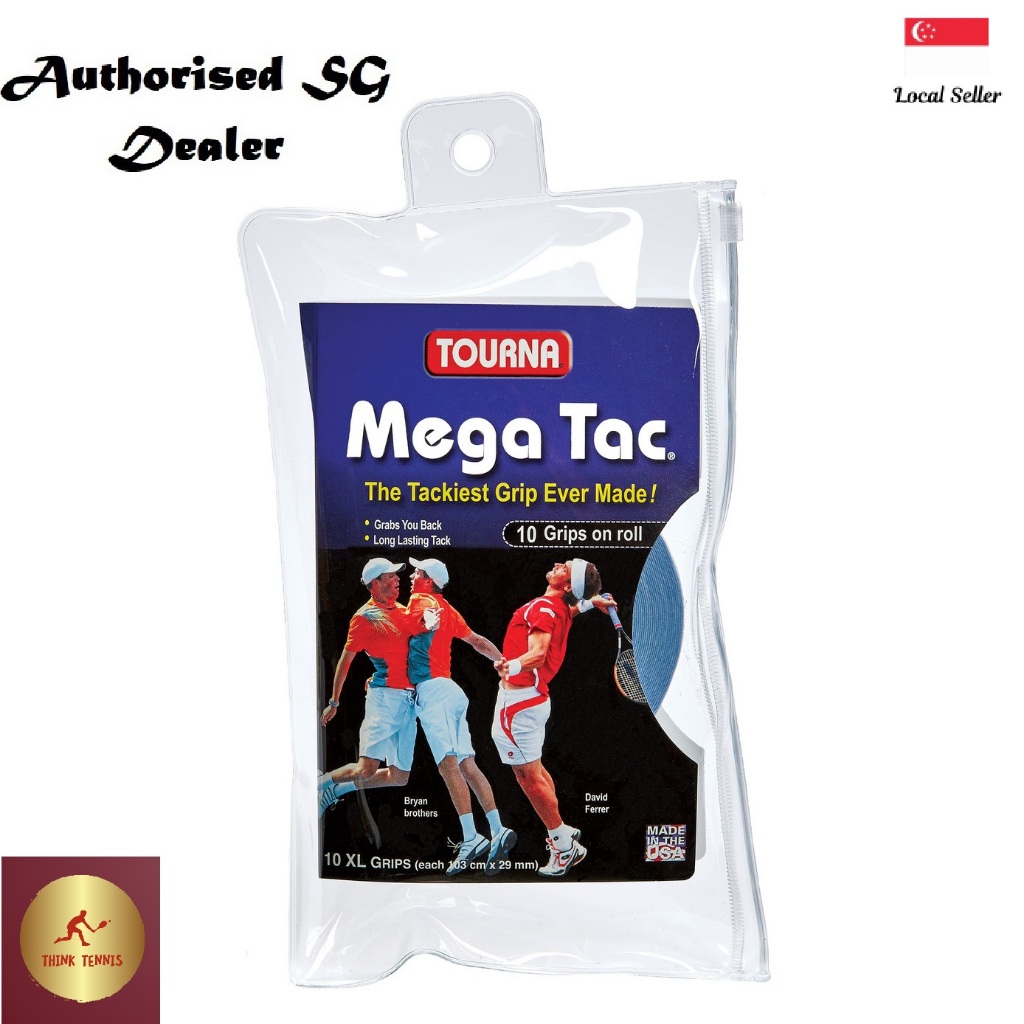 Tourna Mega Tac 10 ชิ้น XL Overgrips