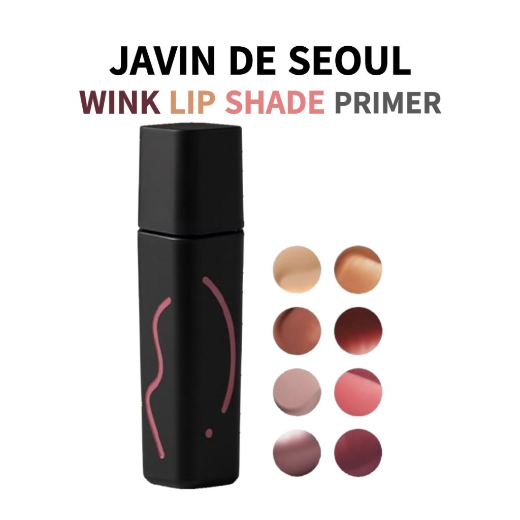 JAVIN DE SEOUL Wink Lip Shade Primer - 5g, 8 Màu | Sản Phẩm Cần Thiết Cho Trang Điểm Môi