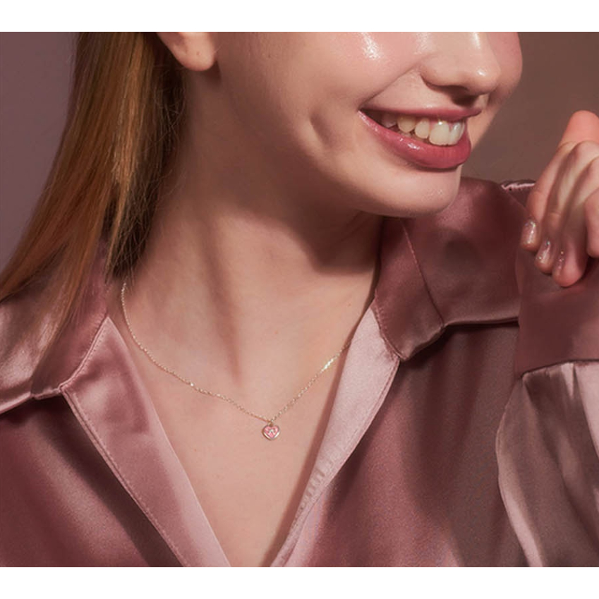 [ Engbrox ] [เงิน 925][ใส่ตาเอียน] สร้อยคอหัวใจรัก - 3 สี เกาหลี ของแท้ 100% - รูปที่ 2