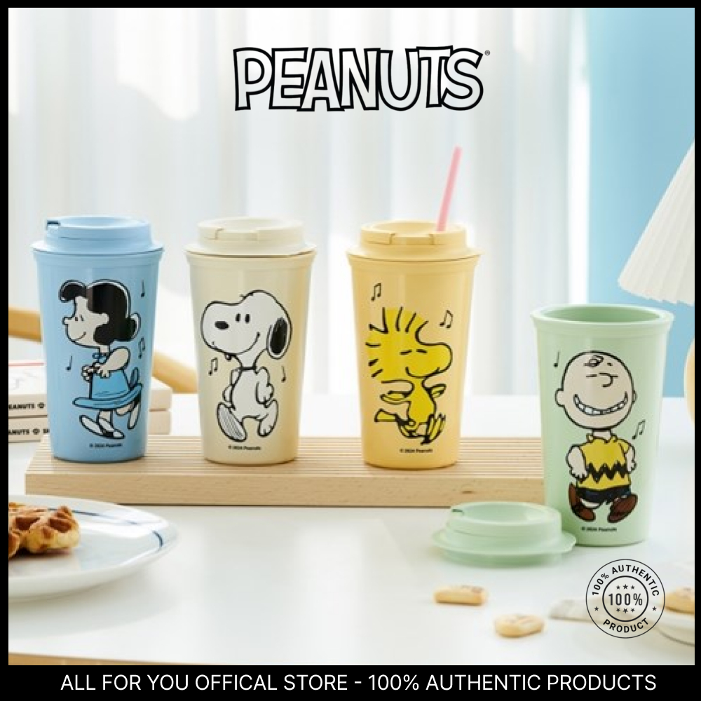 [Peanuts] Snoopy and Friends Peanuts Double-Walled Tumbler, 453ml / Thermos/ Insulated glass/ Cooling Tumbler/ ถ้วยนํากลับมาใช้ใหม่
