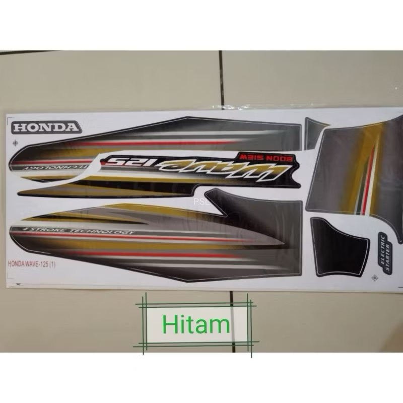 Honda Wave 125 Wave 125 W125 First Model Edition Body Sticker Stripe - Strike Stiker cover set body 