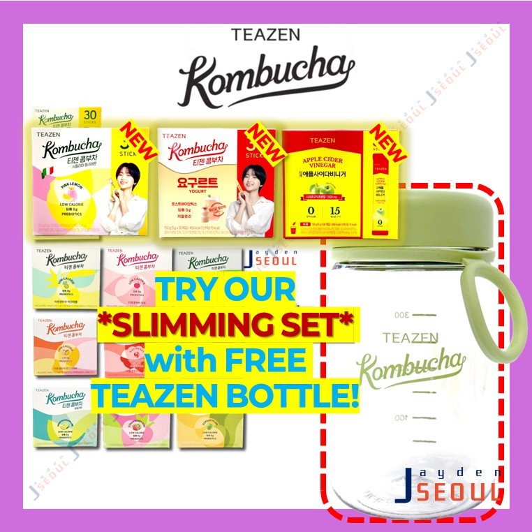 *มาใหม่+ของขวัญฟรี* TEAZEN KOMBUCHA/ICED TEA/MILK TEA/KOMBUCHA YOGURT SMOOTHIE/APPLE CIDER VINEGAR/Y
