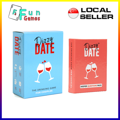 Dizzy Date เกมการ์ดดื่มปาร์ตี้สําหรับผู้ใหญ่ เกมคู่รัก วันที่กลางคืน