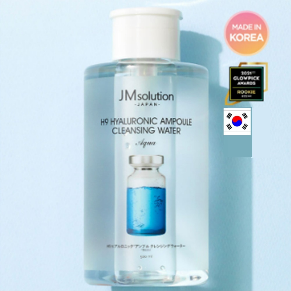 Jm solution H9 hyaluronic ampoule คลีนซิ่งวอเตอร์ 500 มล.