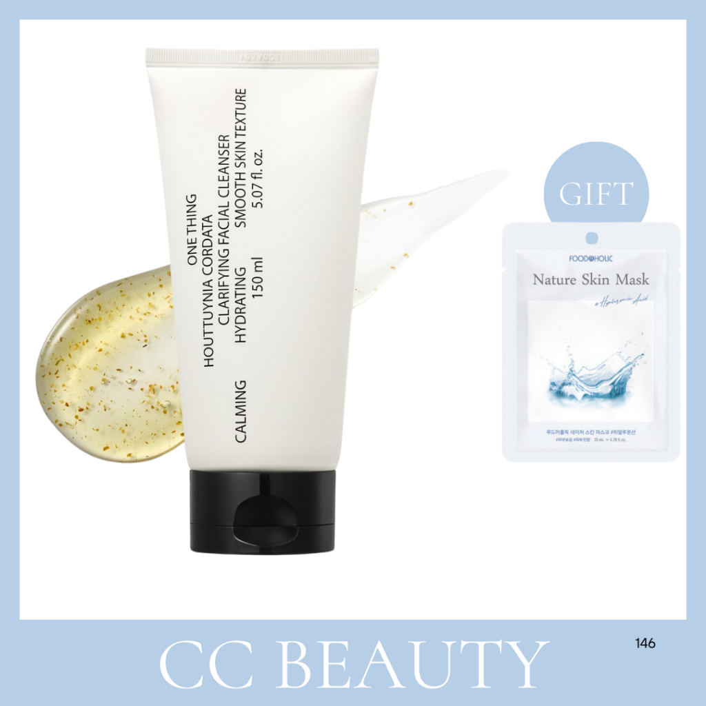 One THING Houttuynia Cordata Clarifying Facial Cleanser 5.07 Fl Oz เจลล้างหน้าผสมใบบัวบก BHA PHA ล้างเครื่องสำอาง ควบคุมความมัน ผลัดเซลล์ผิว เติมความชุ่มชื้น สำหรับผิวมันเป็นสิว ผิวบอบบาง สกินแคร์เกาหลี K-Beauty ของแท้