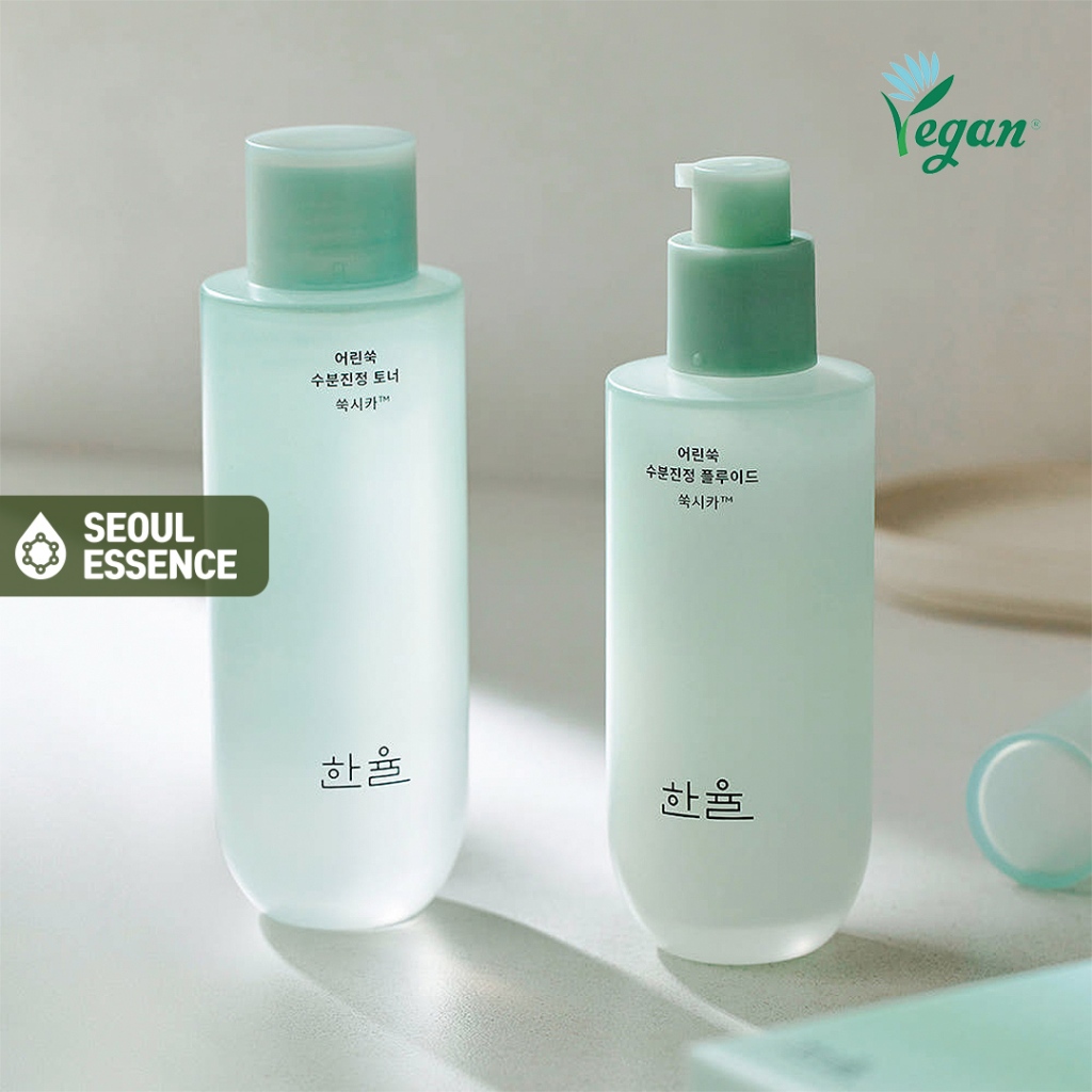 Hanyul Pure Artemisia Calming pH-Balancing Toner / Fluid - 4x Stronger Than Cica, Troble Skin Soothing Effect (ผิวแพ้ง่าย)