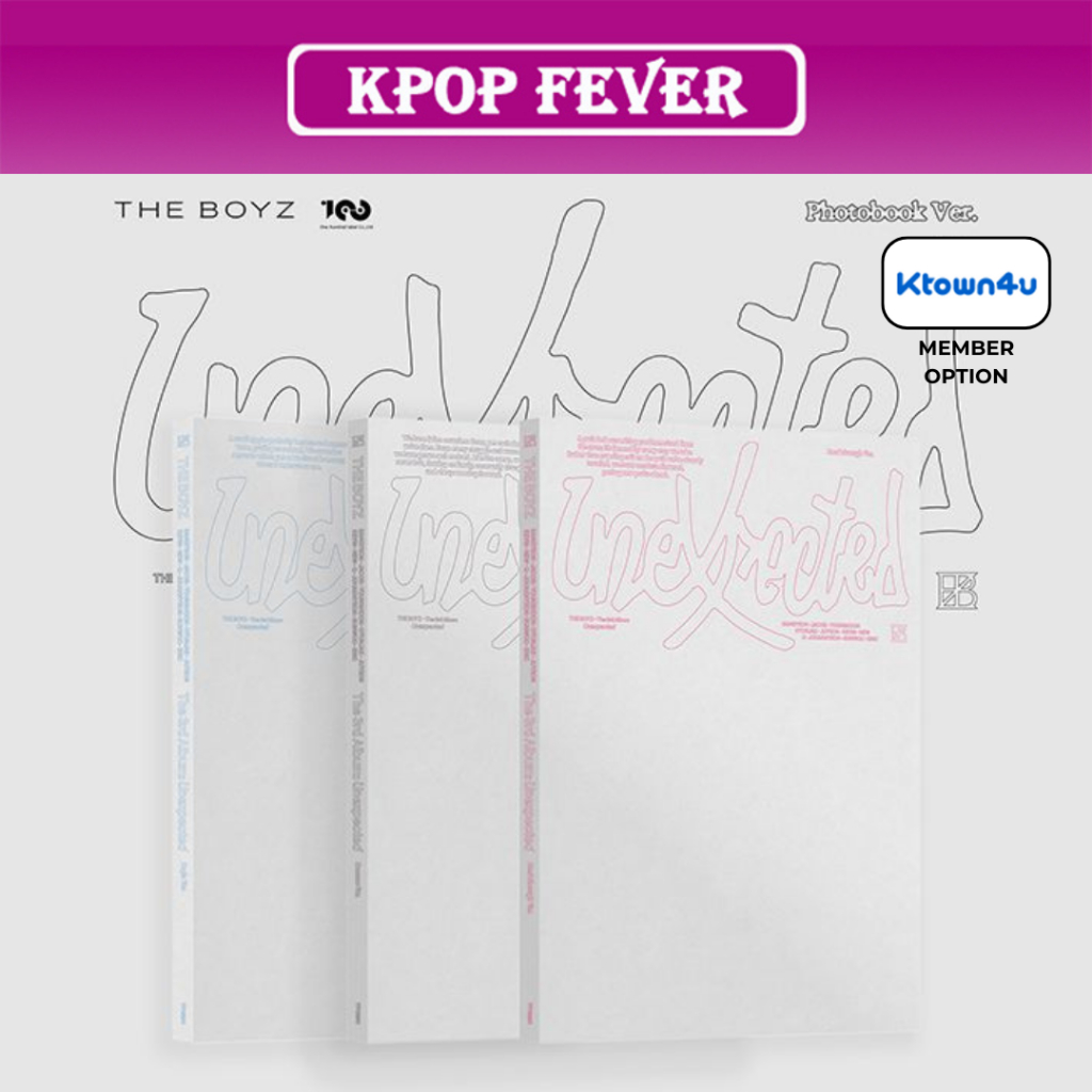 [ MEMBER OPTION ] THE BOYZ  - [ UNEXPECTED ] 3RD ALBUM / PHOTOBOOK ver. + KTOWN4U POB