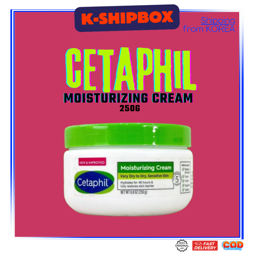 Cetaphil Moisturizing Cream 250g – สําหรับความชุ่มชื้นและเกราะป้องกันผิวเข้มข้น | พร้อมส่ง