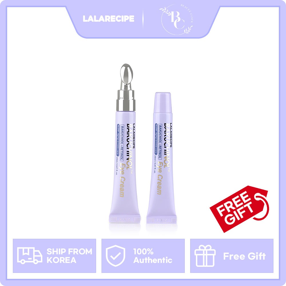 [LalaRecipe] Bakuchinol Eye Cream อายครีมบํารุงรอบดวงตา 20ml x 2EA | ชะลอริ้วรอย ต่อต้านริ้วรอย