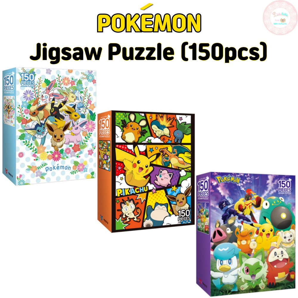 Pokémon Jigsaw Puzzle ปริศนาจิ๊กซอว์โปเกมอน Pikachu Eevee ปริศนาเด็กของเล่นเพื่อการศึกษาการเรียนรู้ในช่วงต้นของเล่นของขวัญคริสต์มาสของขวัญวันเกิดสําหรับเด็ก