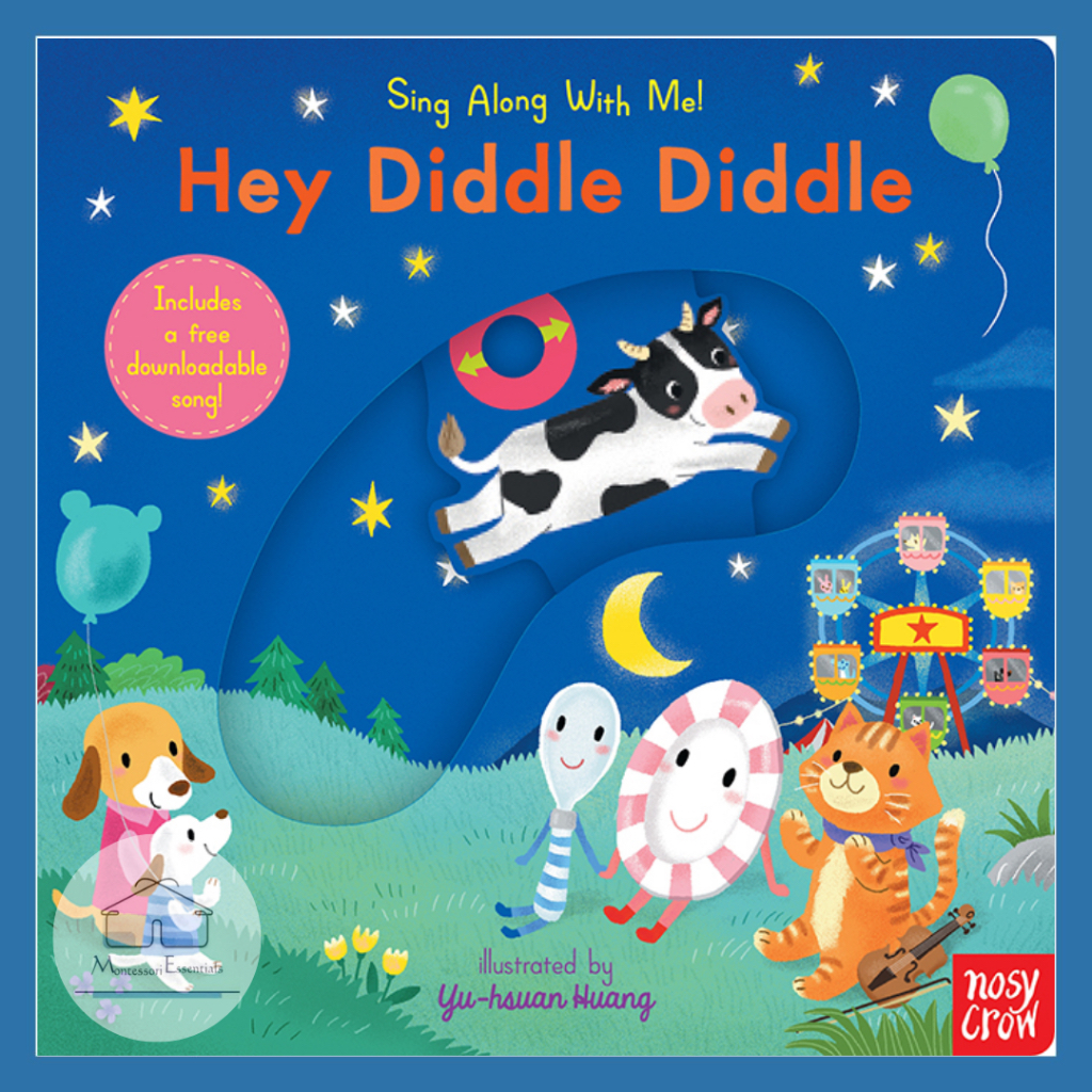 (Hey Diddle Diddle) Sing Along With Me Interactive Hardcover Children Books Classic Nursery Rhymes K