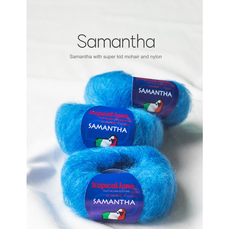 [SAMANTHA MOHAIR] 20g_1mm ความหนา Superkid Mohair Blended เส้นด้าย (SuperKid Mohair 80% + อะคริลิค 2