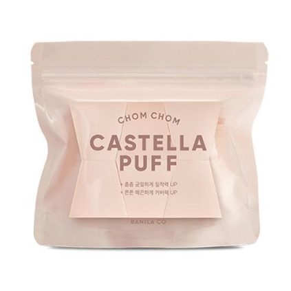 Banila co Chom Chom Castella พัฟแต่งหน้า (6 ชิ้น)