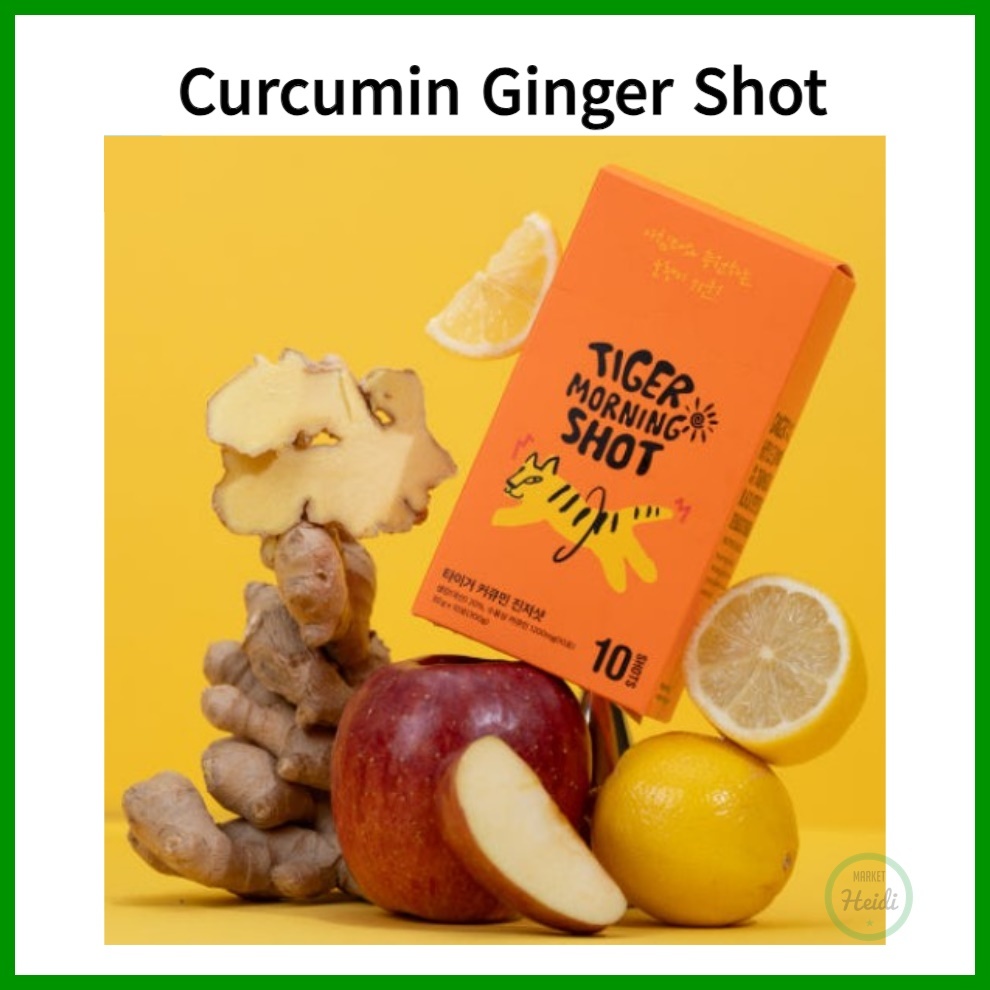 เกาหลี เกาหลี 🇰🇷 Tiger Morning Shot Stick 30g x 10ea / Curcumin Ginger Shot แท่งขมิ้นมะนาว Morning S