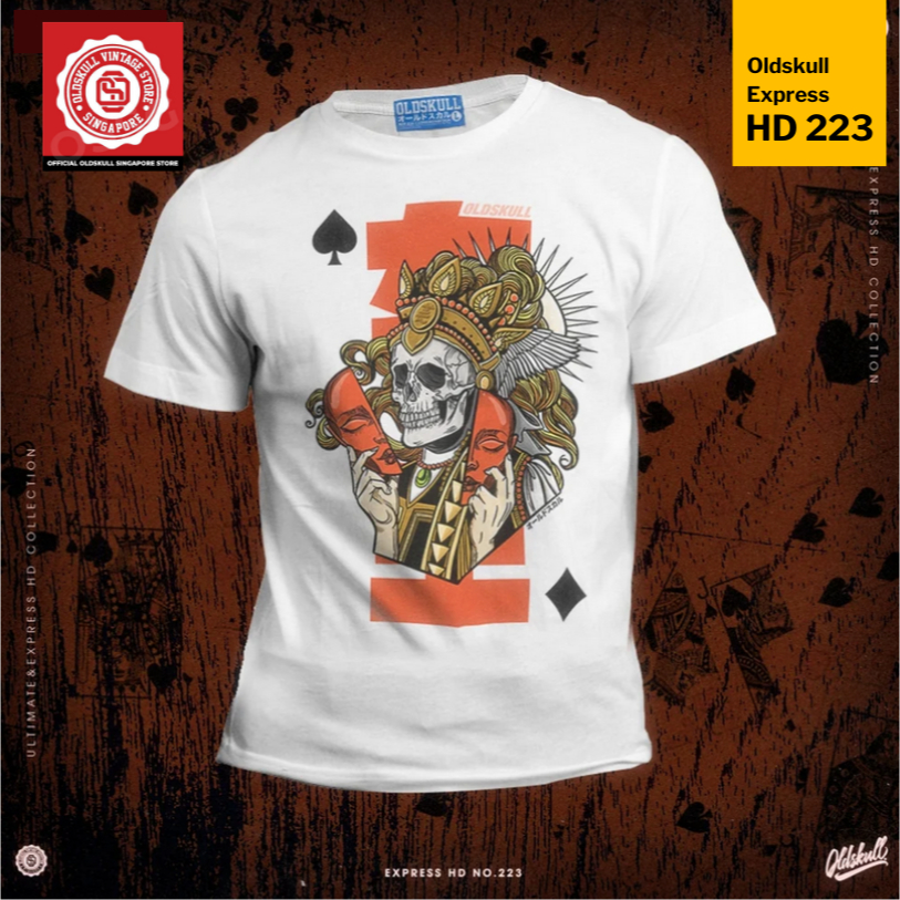 Oldskull Express HD 223. เสื้อยืดพิมพ์ลายดิจิตอล [ร้านค้า Oldskull SG อย่างเป็นทางการ]