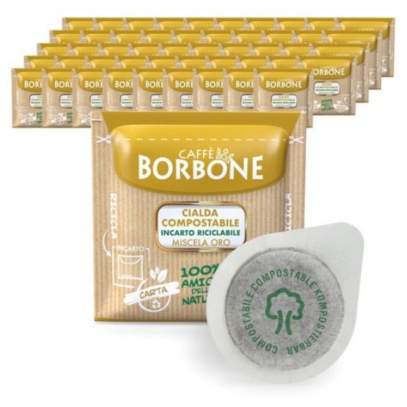 Borbone POD กาแฟ 50 ชิ้น/แพ็ค (ไม่มีกล่อง) ORO(สีทอง) E.S.E POD Hard POD 44 มม. Italy Napoli Espress
