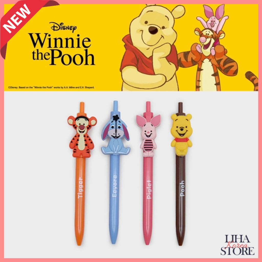 ปากกาลูกลื่น Disney Winnie the Pooh 0.38mm Pooh Piglet Eeyore Tigger