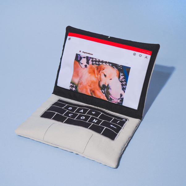 [BACON] ของเล่นผ้า Dogbook Labtop สําหรับสัตว์เลี้ยง