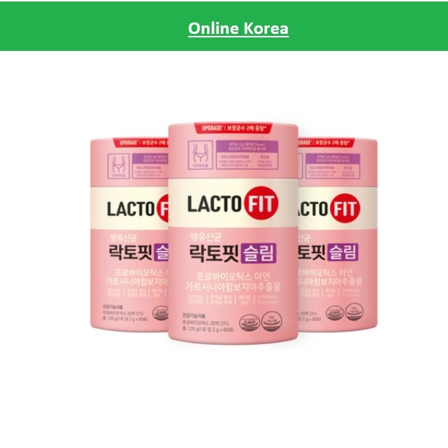[Chong Kun Dang] Lacto fit Slim / 60T (Sticks)/ โปรไบโอติก / โปรไบโอติกลําไส้แลคโตบาซิลลัส /Lacto-fit/Lactofit/Slim / KOREA