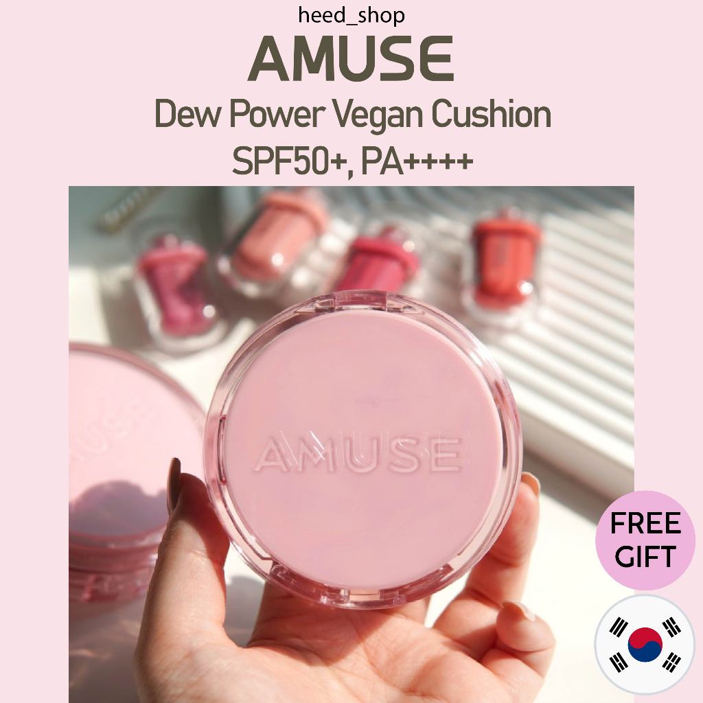 [AMUSE] Dew Power Vegan Cushion 15 กรัม / ฟรีของขวัญ
