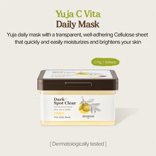 [SKINFOOD Official] มาร์คหน้า / เดลีชีทมาส์ก 30 ชิ้น Carrot, Yuja C มาส์กแครอท, ยูจา ซี Daily Sheet Mask